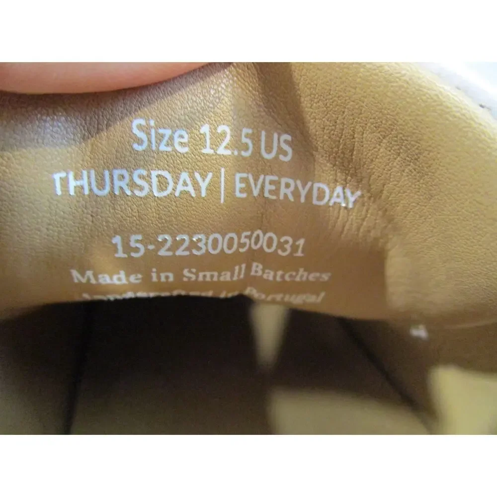 EUC! Thursday Premier Everyday White Leather Low Top Sneakers Men 12.5